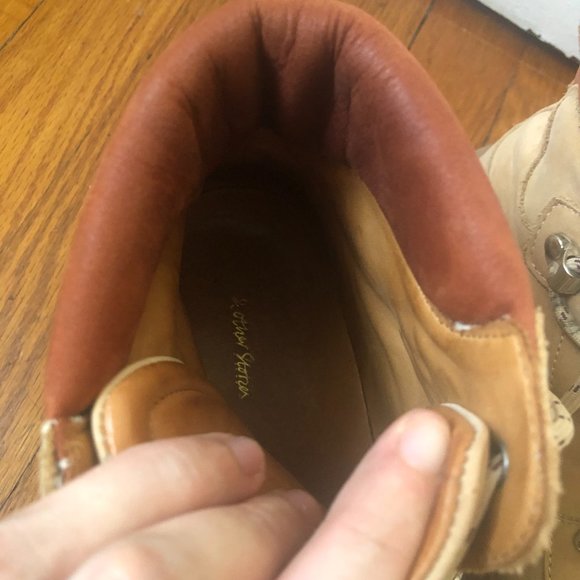 & Other Stories lace-up hiking boots in beige sold out size 8.5 - Picture 10 of 10